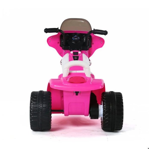 Poliscykel Barn - Chopper 6V - 1 till 3 år - Rosa Rosa