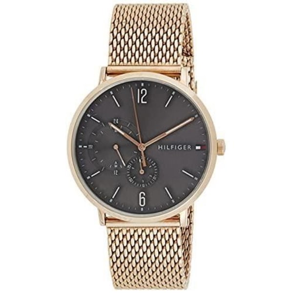 Tommy Hilfiger Herrklocka kvarts med flera urtavlor med armband i roséguld 1791506 Grå, rosa guld