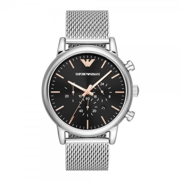 Ur - Armani - AR11429 - Rustfrit stål - Ø 46 mm - Vandmodstand 5 atm Svart