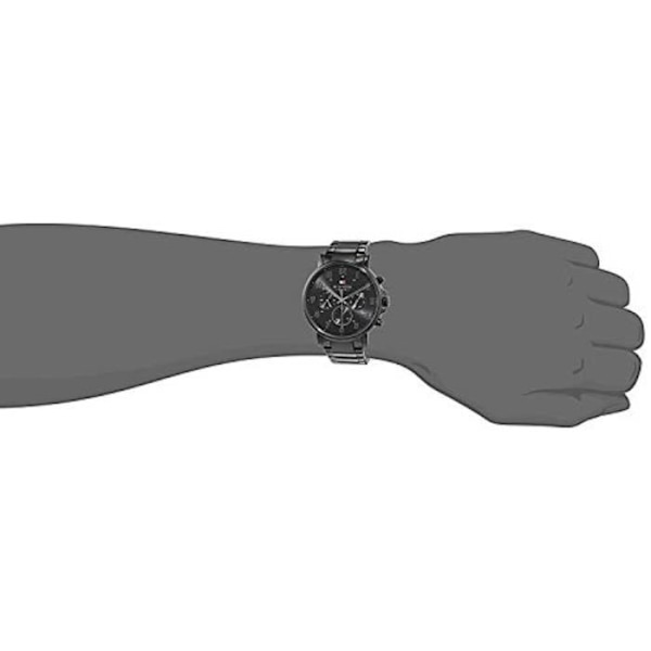 Klocka - TOMMY HILFIGER - DORRJ - Svart urtavla - Armband i rostfritt stål - Multifunktion Svart