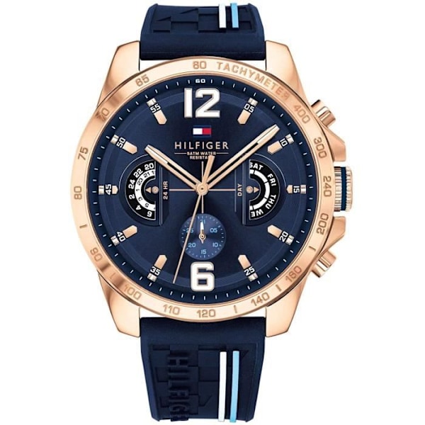 Klocka - Tommy Hilfiger - 1791474 - Kvarts - Silikon - 5 ATM vattentäthet marinblå