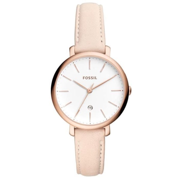 Klocka - FOSSIL - Rosa Läder - Analog - Chic - Kvinna Rosa
