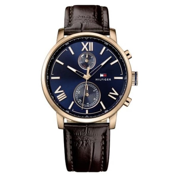 Ur - Tommy Hilfiger - Alden 1791308 - Brun - Læder - Analogisk kastanj