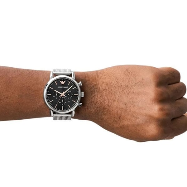 Emporio Armani herrklocka Quartz Chronograph Armband i rostfritt stål Silver AR11429 Pengar