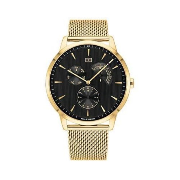 Ur - Tommy Hilfiger - 1710386 - Kvarts - Rustfrit Stål - Vandtæthed 5 ATM Svart, Guldgul