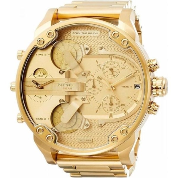 Ur - Diesel - Mr. Daddy 2.0 - Kronograf - Guld - Kvarts - Analog gyllene