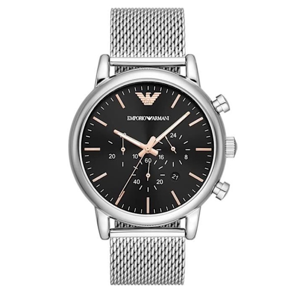 Emporio Armani herrklocka Quartz Chronograph Armband i rostfritt stål Silver AR11429 Pengar
