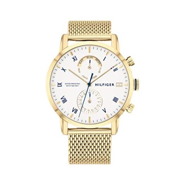 Ur - TOMMY HILFIGER - FZ87G - Kvarts - Metal - 5 ATM Gulguldpläterad