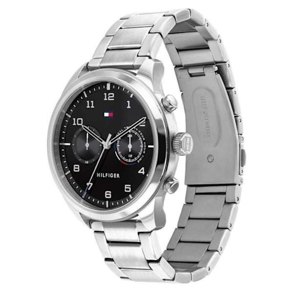 Ur - Tommy Hilfiger - 1791784 - Quartz - Rustfrit stål - Vandtæthed 5 Atm Sølv, sort