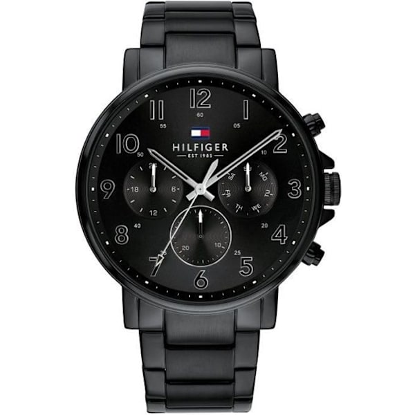 Ur - Tommy Hilfiger - 1710383 - Rustfrit stål - Sort - Kvarts - 5 ATM Svart