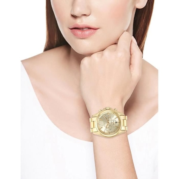 Dameur Kvinde - Michael Kors - MK5605 - Forgyldt rustfrit stål - Vandtæthed 10 ATM - Gulddial gyllene