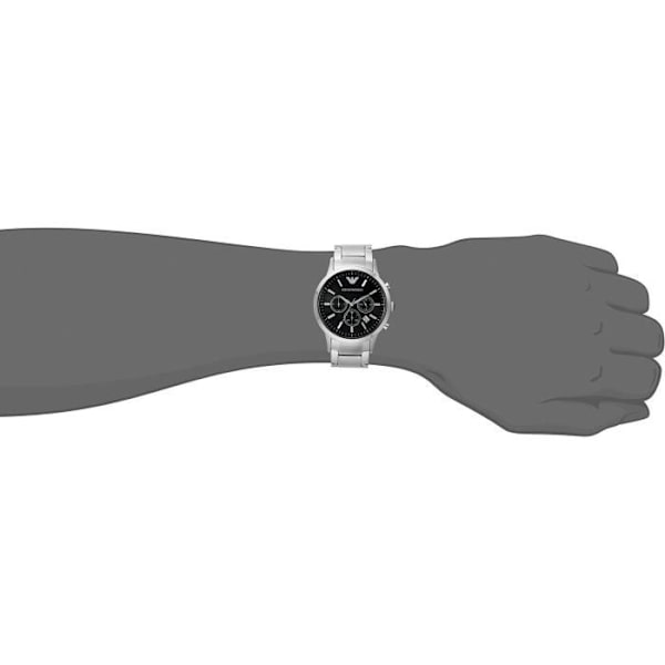 Klocka - EMPORIO ARMANI - AR2434 - 43MM - Rostfritt stål - Quartz - Analogisk Rostfritt stål