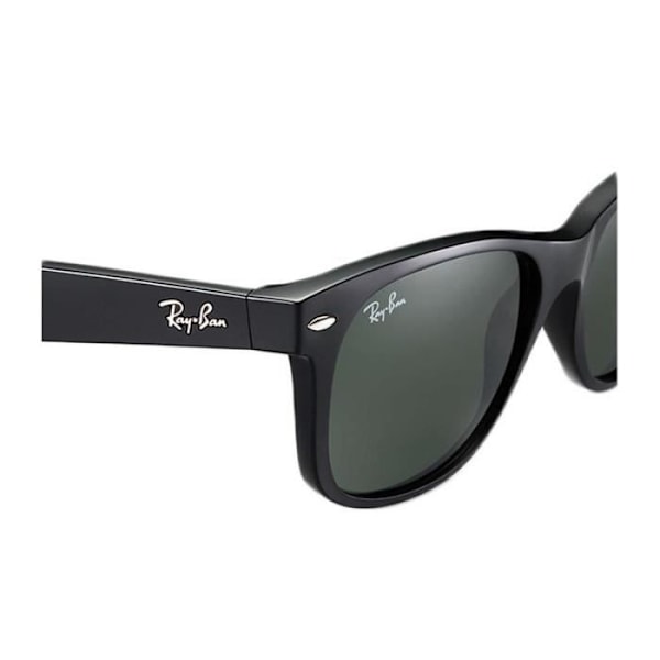 Ray-Ban New Wayfarer Classic solbriller - sorte - grønne linser RB2132 901 52-18