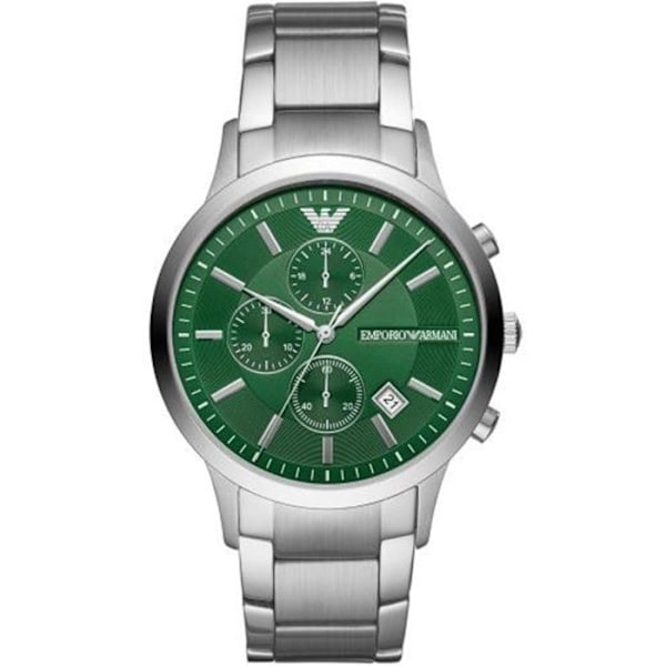 Klocka - Emporio Armani - AR11507 - Silver - Rostfritt stål - 5 ATM vattentäthet Silver, Grön