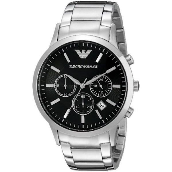 Ur - EMPORIO ARMANI - AR2434 - 43MM - Rustfrit stål - Kvarts - Analogisk Rostfritt stål