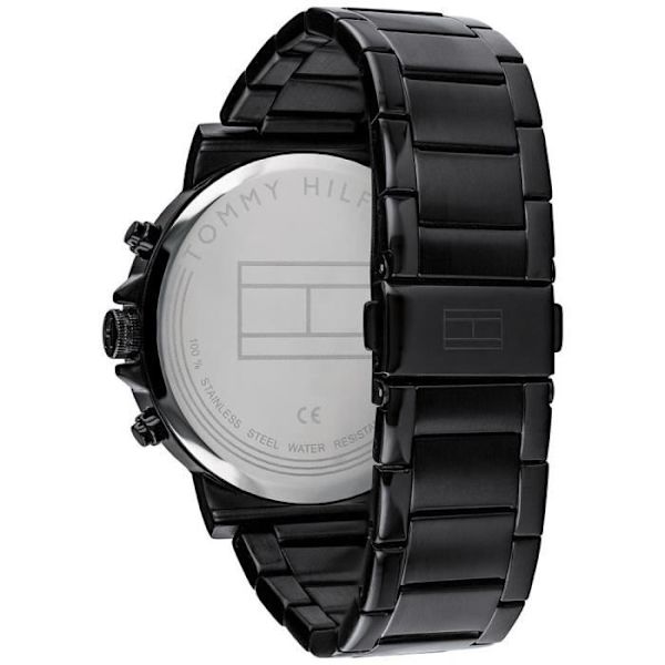 Ur - Tommy Hilfiger - 1710383 - Rustfrit stål - Sort - Kvarts - 5 ATM Svart