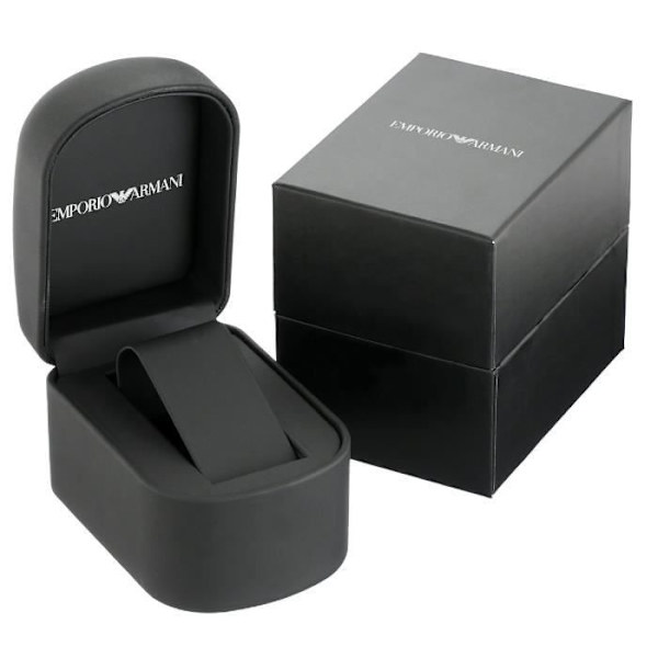 Ure - Emporio Armani - AR2434 - Rustfrit stål - Vandtæt 5 ATM - Stopwatch Vit, brun, svart