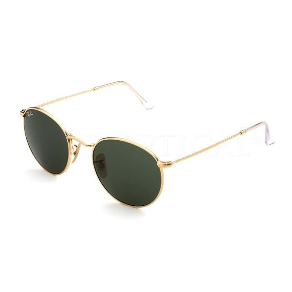 Solskenbrillor - Ray-Ban - Rund metall RB3447 - Gröna G-15 linser - Storlek 50-21 - Unisex Grön