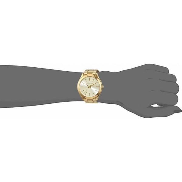 Dameur - Michael Kors - MK3179 - Rose guld rustfrit stål - Ægte læder - 5 ATM vandtæt Gul, Ljusbrun, Roséguld, Vit
