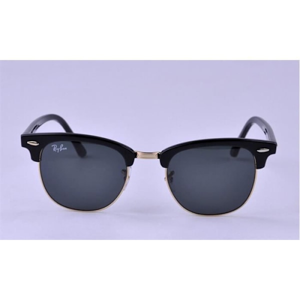 Solsken - Ray-Ban - Clubmaster RB 3016 - Färg på linser: Grå - Metallbåge - Trendig stil Guld, Grå, svart