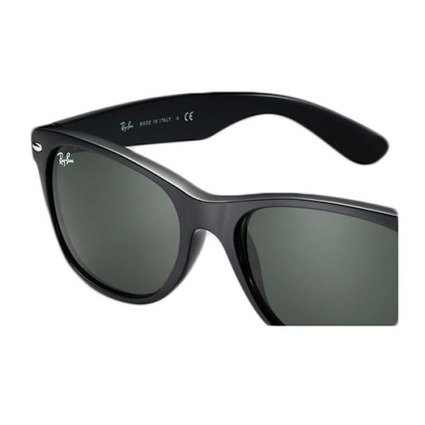 Ray-Ban New Wayfarer Classic solbriller - sorte - grønne linser RB2132 901 52-18