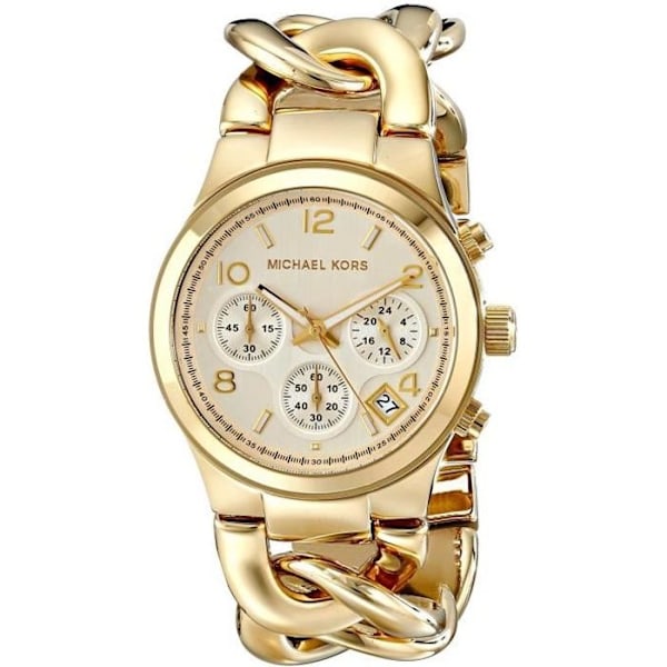 Klocka - MICHAEL KORS - MK3131 - 37mm - Rostfritt stål - Guld gyllene