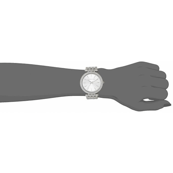 Damklocka - Michael Kors - MK3190 - Rostfritt stål - 5 ATM vattentät - Silverurtavla Silver