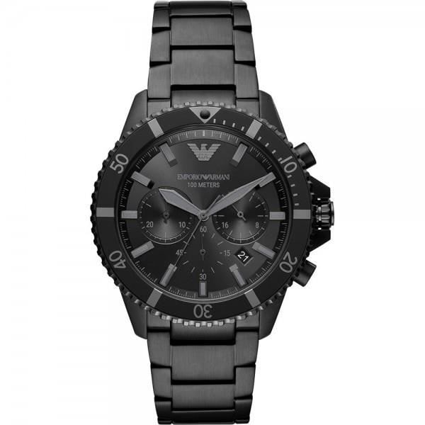 Klocka - Armani - AR11363 - Rostfritt stål - Svart - 10 atm - Ø 43 mm Svart