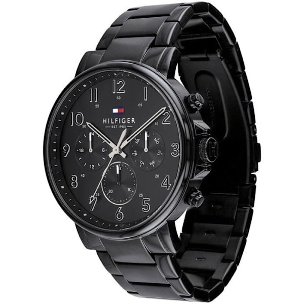 Ur - Tommy Hilfiger - 1710383 - Rustfrit stål - Sort - Kvarts - 5 ATM Svart