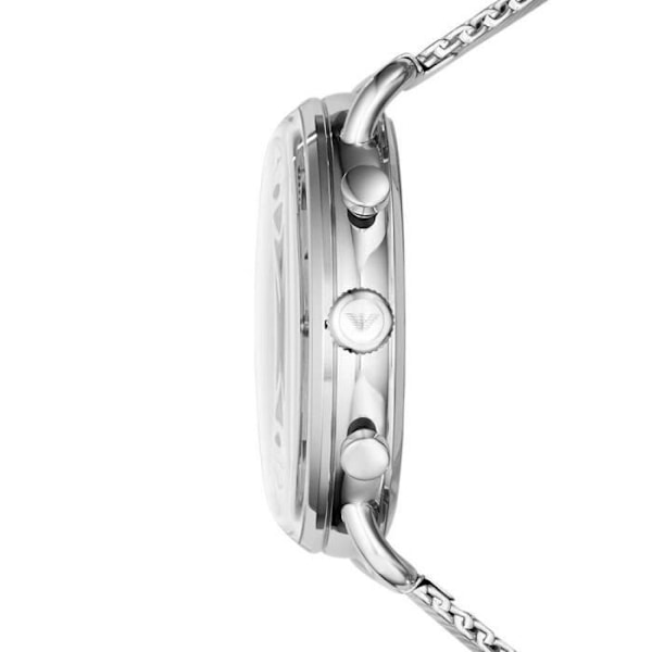 Klocka - Emporio Armani - Aviator AR11104 - Quartz - Milanese mesh - 5 ATM vattentäthet Silver, Svart