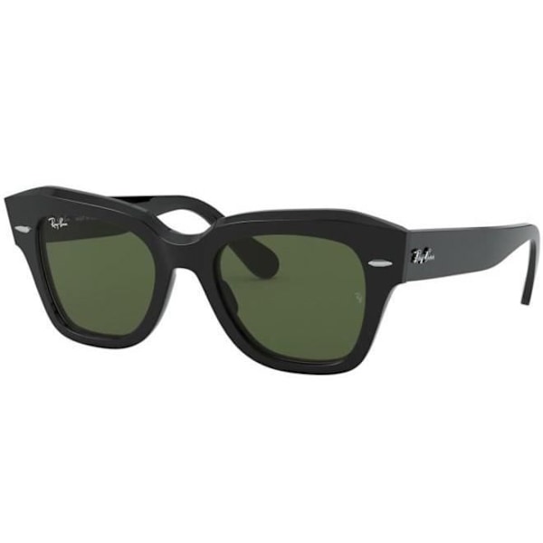 Solsenge - RAY BAN - STATE STREET RB 2186 - Sort/Grøn - Beskyttelse 3 - Oversize Sort/grøn