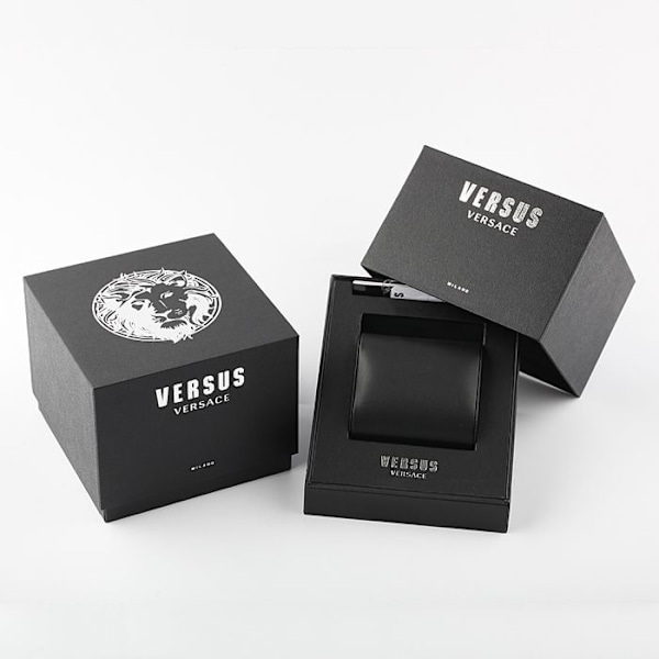 Ur - Versus - VSPHJ0320 - Multifunktionel - Rustfrit stål - Sort læder Svart guld