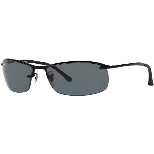 Solglasögon - Ray-Ban - RB3183 - Svarta - Polariserade linser - Rektangulär form Svart grå