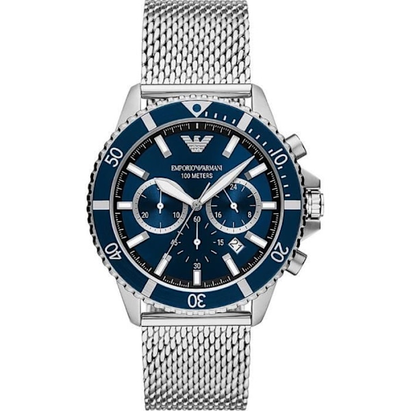 Montre Emporio Armani Herrar AR11587 - Silver Rostfritt stål - 43mm - Vattentålig 10 bar Pengar