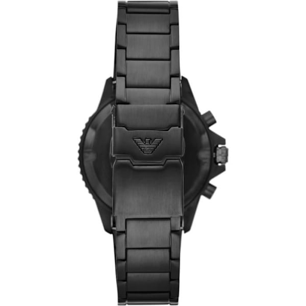 Emporio Armani herrklocka AR11363 Quartz Chronograph Armband i rostfritt stål Svart Svart