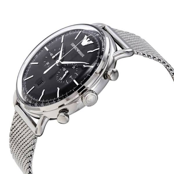 OZ4EU Armbåndsur - Herre - Aviator Chronograph - Quartz - Sort