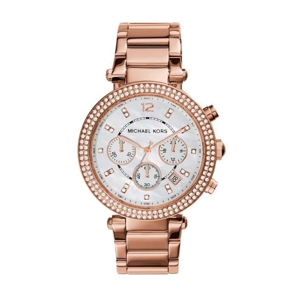Dame Dame - MICHAEL KORS - Mk5491 - Rustfrit stål - Vandtæthed 5 ATM - Chic stil Rosa, guld