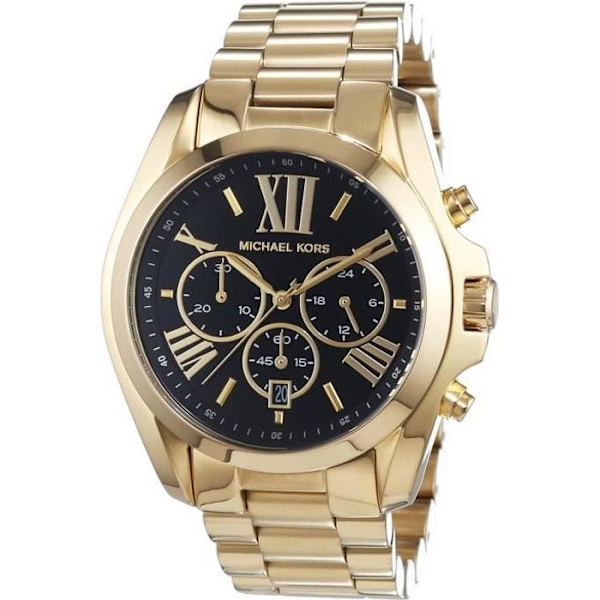 Dameur - Michael Kors - MK5739 - Rustfrit stål - Sort skive - Foldespænde Svart guld