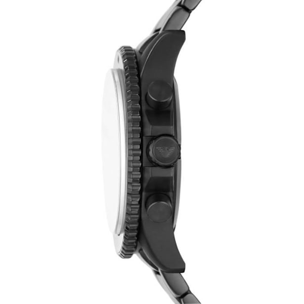 Emporio Armani herrklocka AR11363 Quartz Chronograph Armband i rostfritt stål Svart Svart