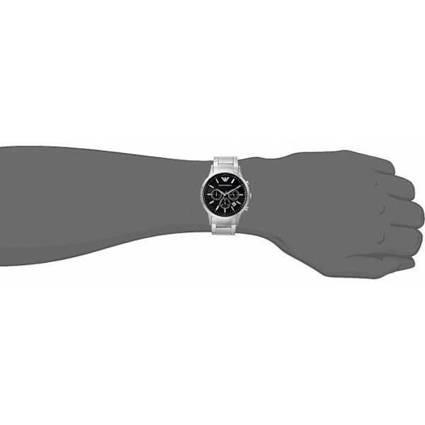 Ure - Emporio Armani - AR2434 - Rustfrit stål - Vandtæt 5 ATM - Stopwatch Vit, brun, svart
