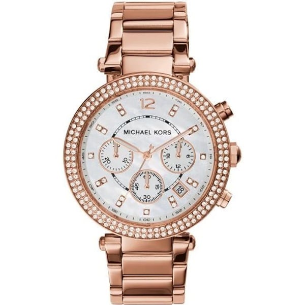 Kvindernes Ur - Michael Kors - Mk5491 - Forgyldt Rustfrit Stål - Vandtæt 5 ATM - Chronograf rosa guld