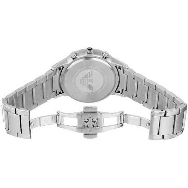 Ure - Emporio Armani - AR2434 - Rustfrit stål - Vandtæt 5 ATM - Stopwatch Vit, brun, svart