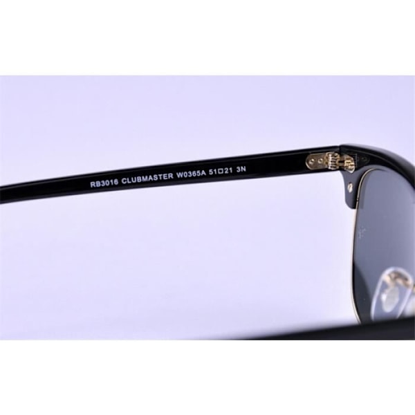 Solsken - Ray-Ban - Clubmaster RB 3016 - Färg på linser: Grå - Metallbåge - Trendig stil Guld, Grå, svart