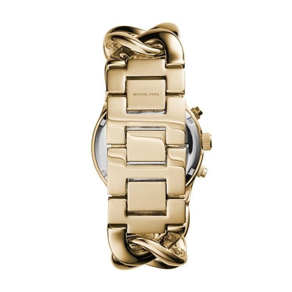 Ur - Michael Kors - MK3131 - Guld - Ægte læder - Vandtæt 10 ATM Guld, mörkblå