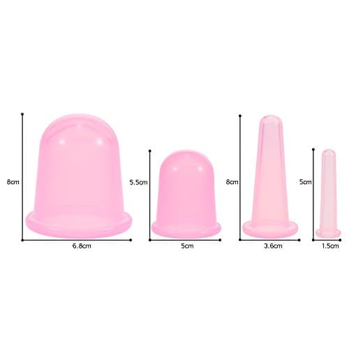 Koppning set 4 pack - Vakuumkoppar för massage / cellulitbehandling