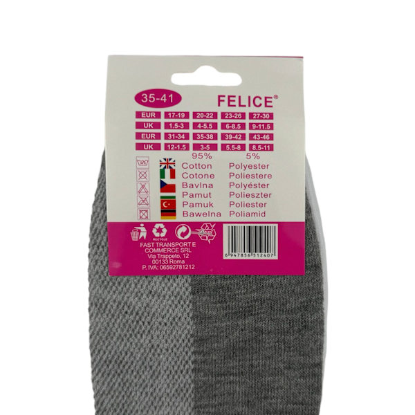Strumpor för dam, Stl 35-41, 12-pack multifärg one size