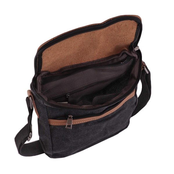 Kanvas axelväska / väska Khaki one size