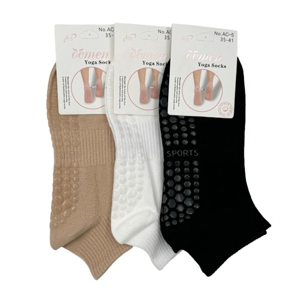 Yogastrumpor DAM, Stl 35-41, 6-pack multifärg one size