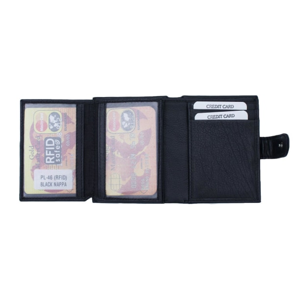 Plånbok med slejf i skinn Svart one size