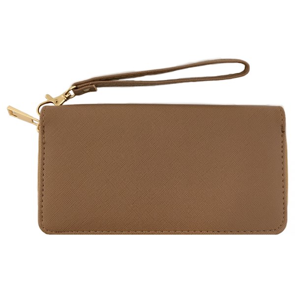 Läcker plånbok i läderimitation Khaki one size